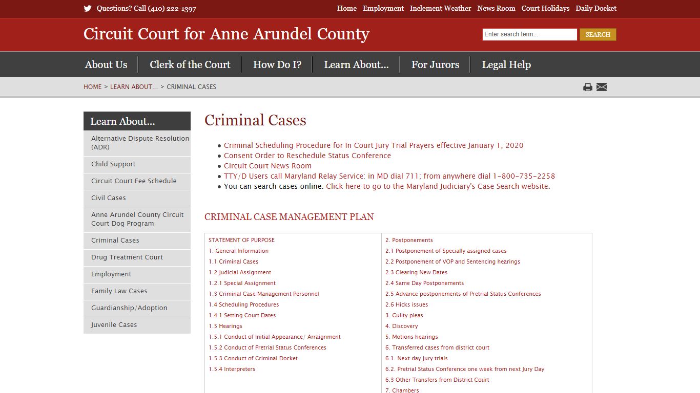 Criminal Cases - Circuit Court